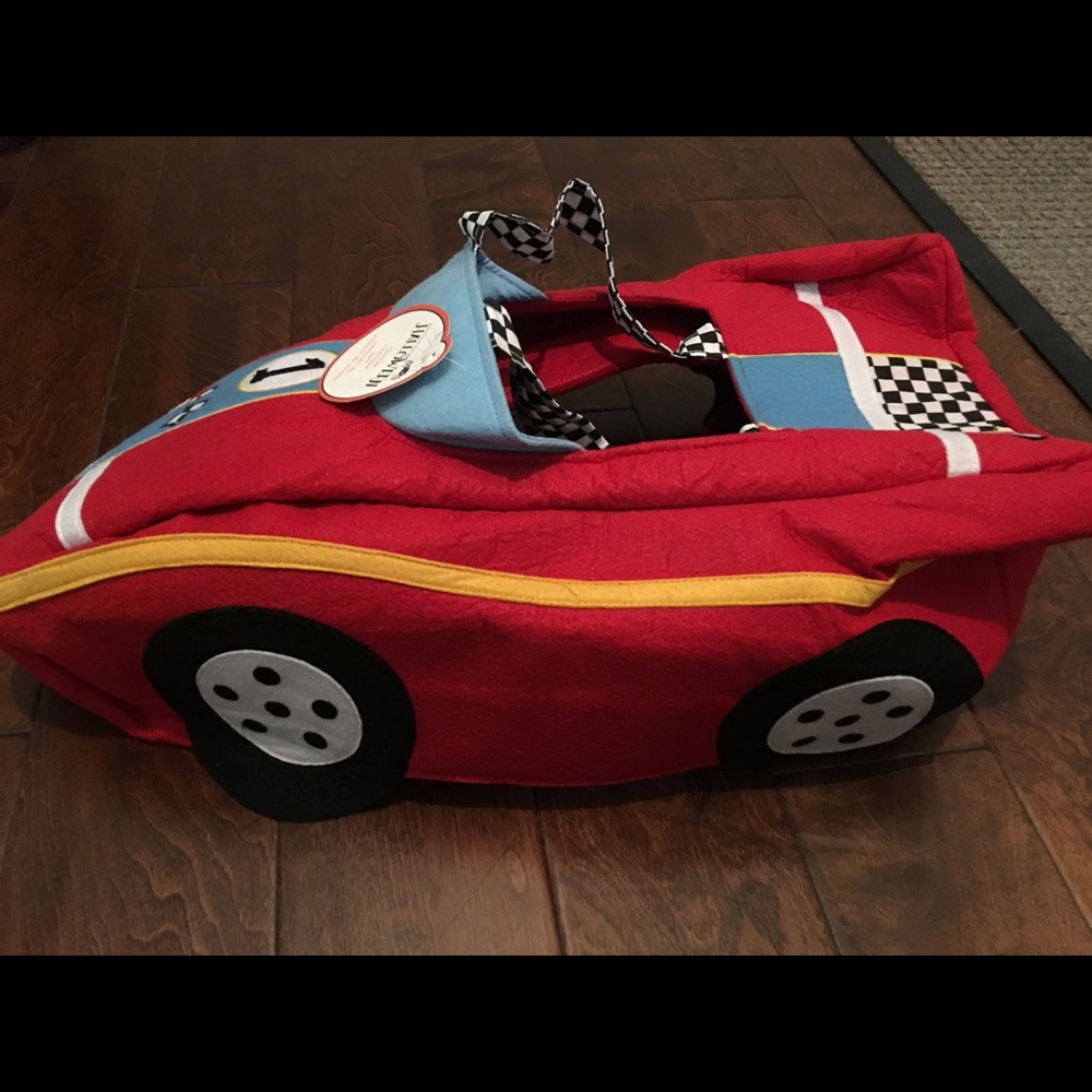 Pottery Barn racecar cosume size small